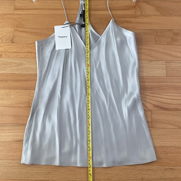 NWT Theory Draped Back Slip Top 100% Silk Size P - Picture 3 of 8